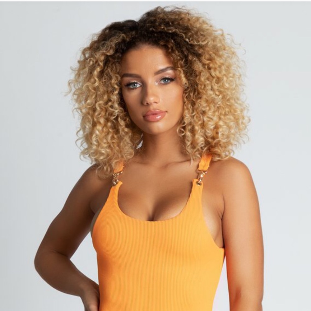 Meshki Yasmin Ribbed Clasp Detail One Piece